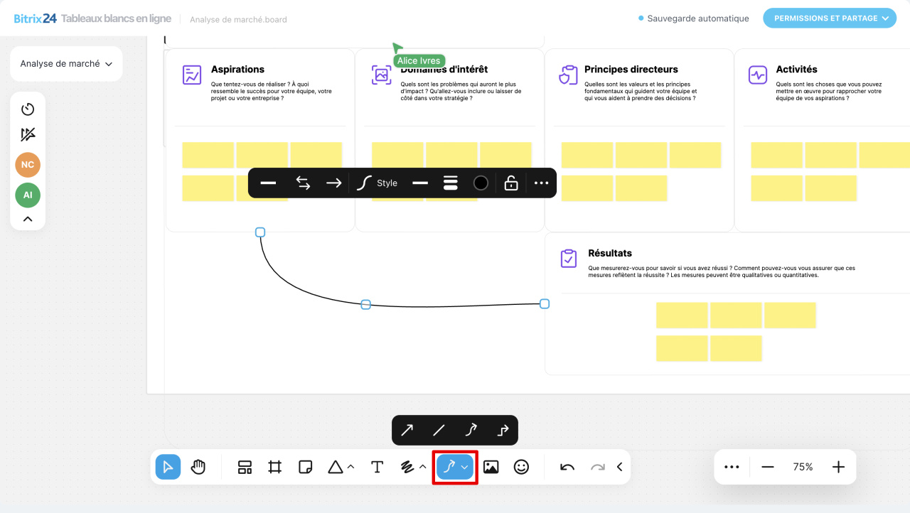 Tableaux blancs en ligne Bitrix24 Tableaux blancs en ligne Bitrix24