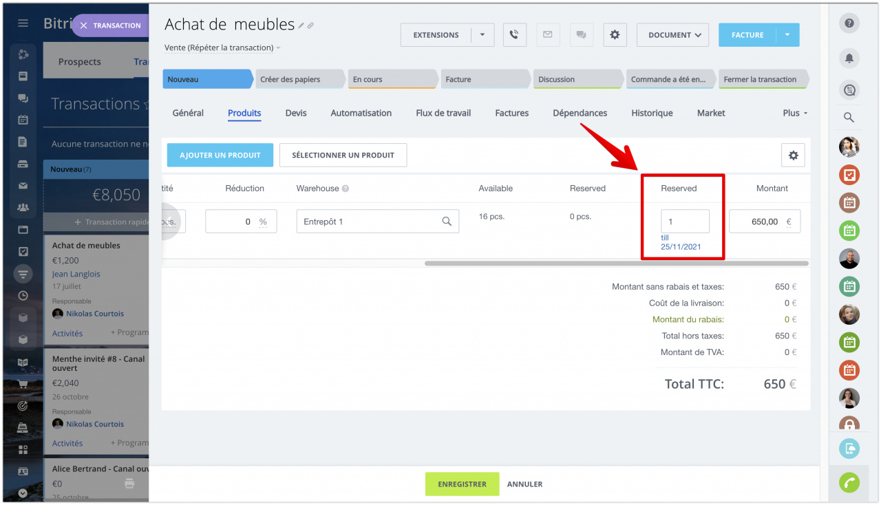 Comment réserver un article