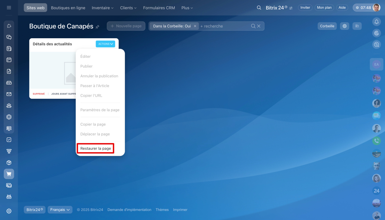 Questions fréquentes sur les sites Web Bitrix24 Questions fréquentes sur les sites Web Bitrix24