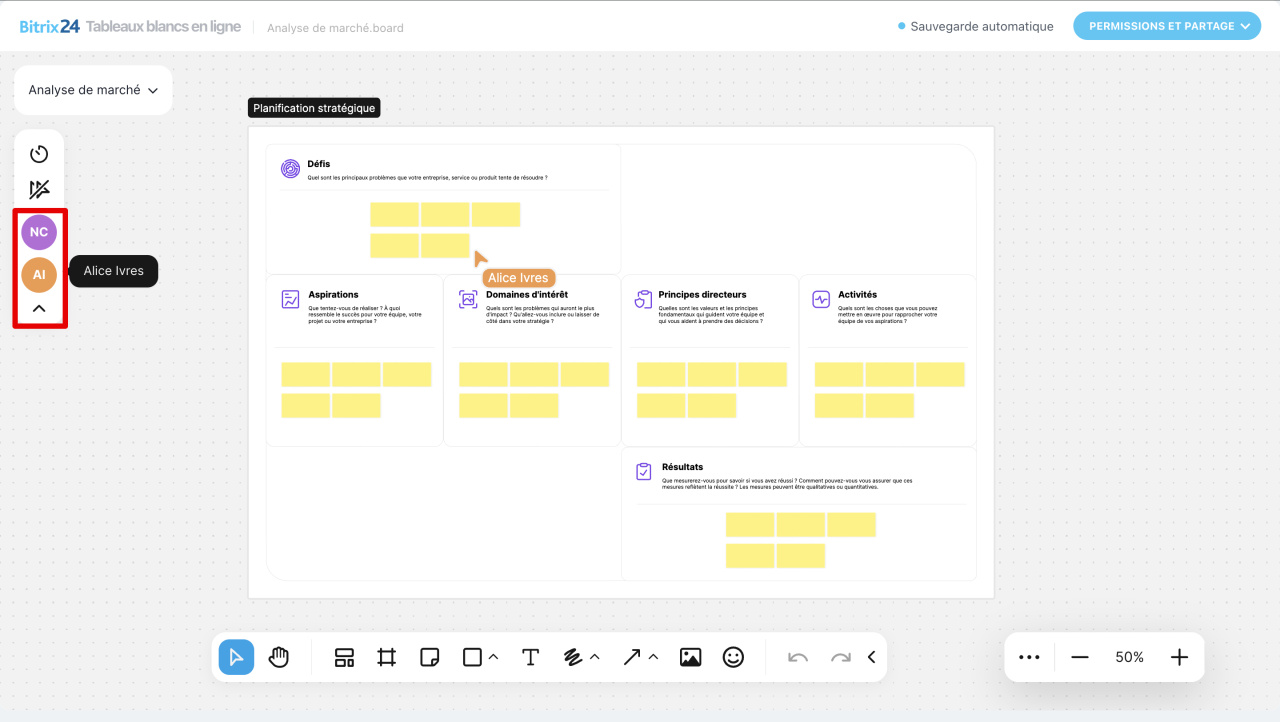 Tableaux blancs en ligne Bitrix24 Tableaux blancs en ligne Bitrix24