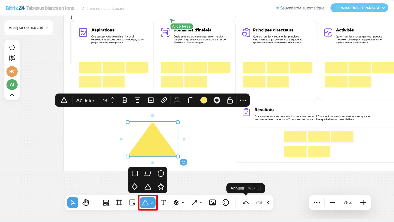 Tableaux blancs en ligne Bitrix24 Tableaux blancs en ligne Bitrix24