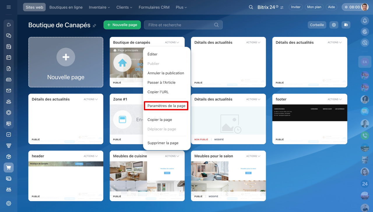 Questions fréquentes sur les sites Web Bitrix24 Questions fréquentes sur les sites Web Bitrix24